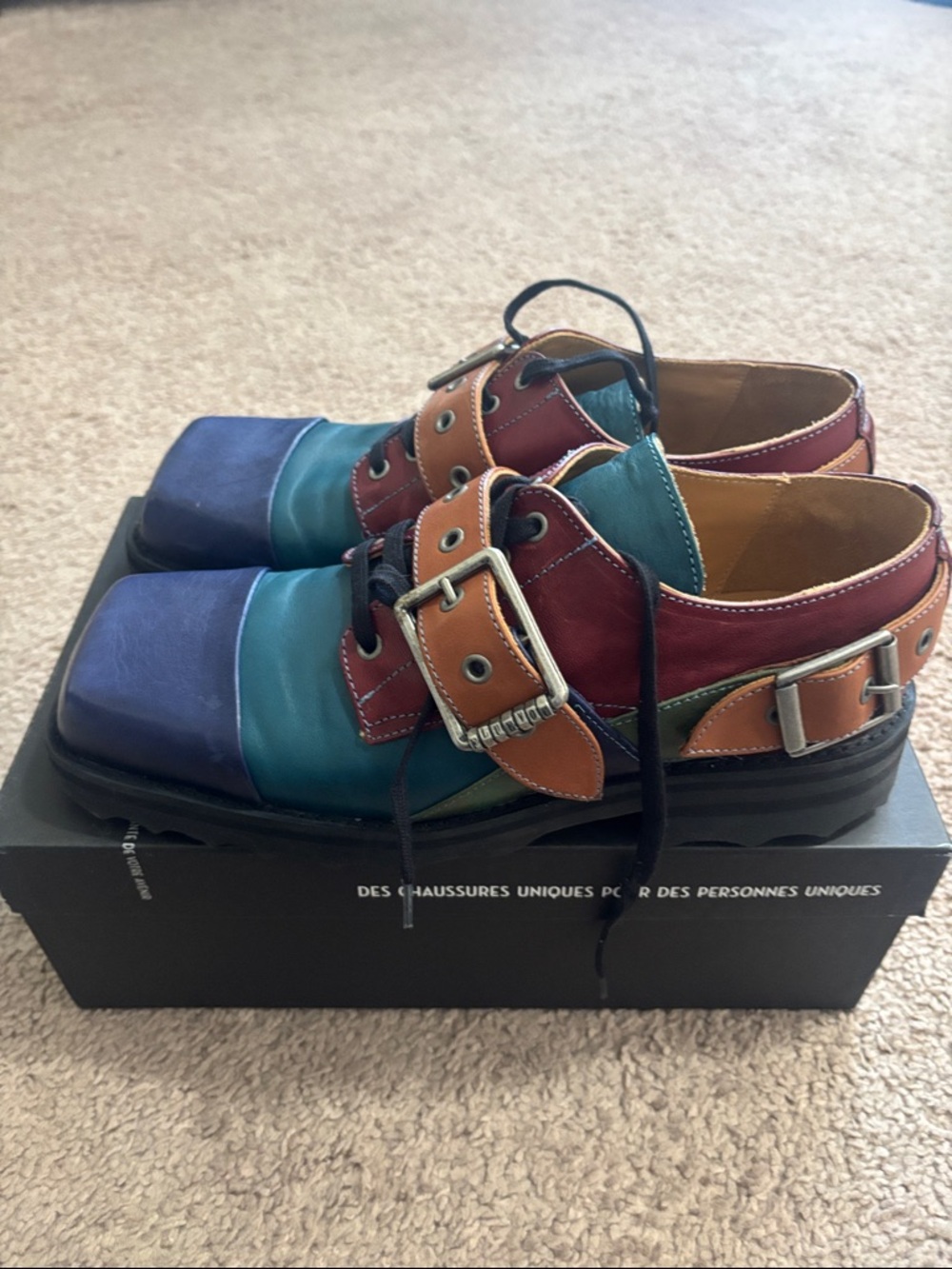 Fluevog Multi-Color Leather Shoes - Picture 4 of 9